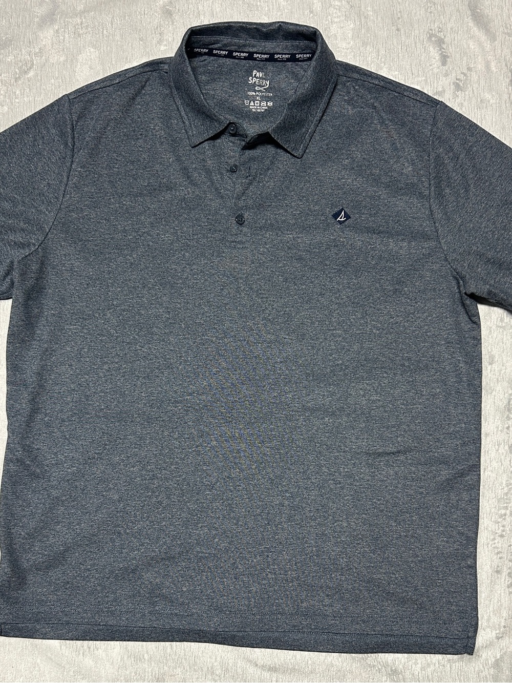 Sperry Men's Dark Heather Navy Polo